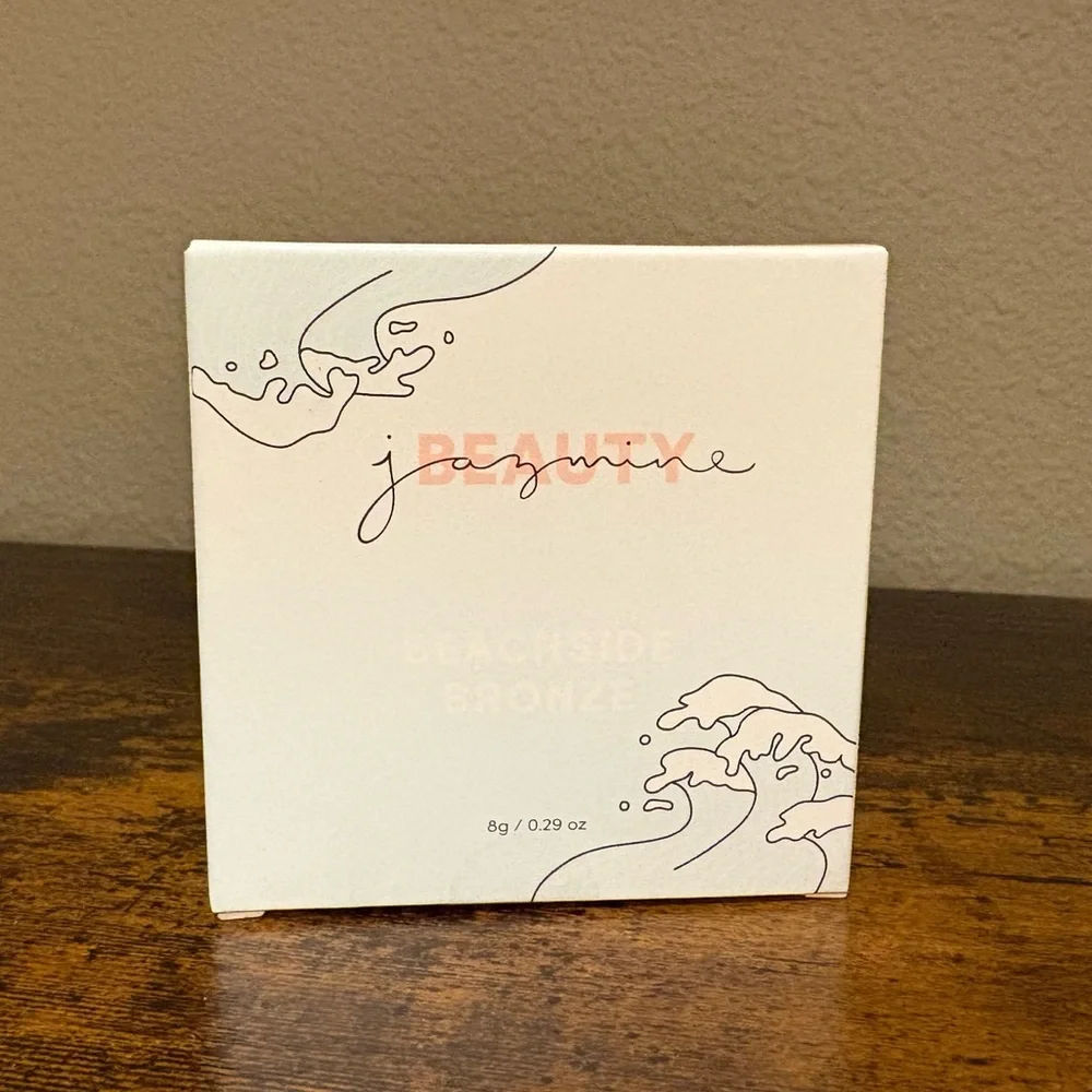 JASMIME BEAUTY Pressed Powder Bronzer in MEDIUM Brown Full Size Makeup Product